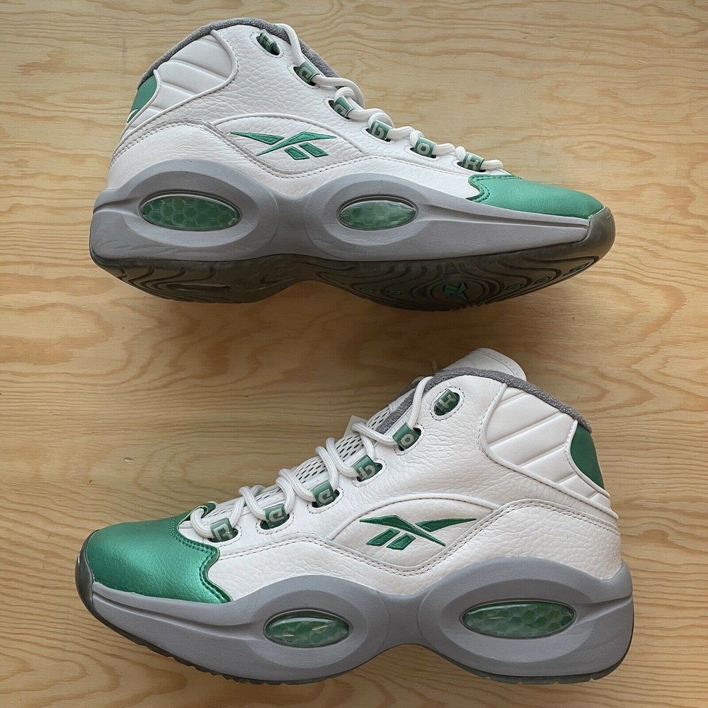 Reebok Question Mid Mens Size 9 Philadelphia Eagles Men Shoes FZ3993 Iverson